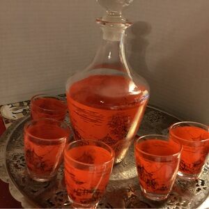 Sake set from France .cold sake , Japanese 1970s